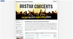 Desktop Screenshot of bostonconcerts.net