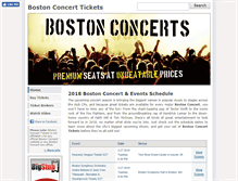Tablet Screenshot of bostonconcerts.net